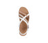 Sandale casual, dama, SKECHERS BOBS DESERT KISS LOW PEAK RANK 114709-WHT alb, textil